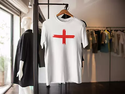 £8.99 • Buy England T Shirt St George Cross Inspired World Cup 2022 Qatar Adults Kids