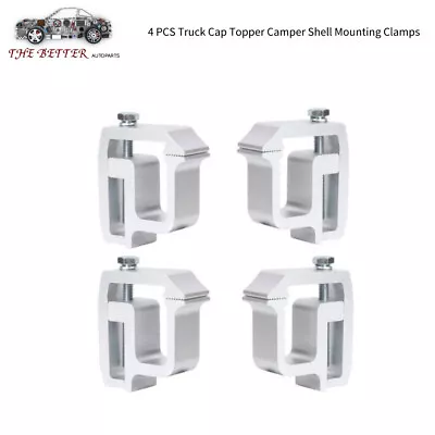 4 X Truck Cap Topper Camper Shell Mounting Clamps Heavy Duty Aluminum US • $22