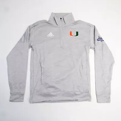 Miami Hurricanes Adidas Climalite Pullover Men's Gray Used • $13.65