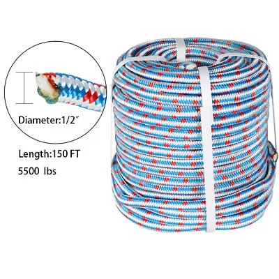 1/2  X 150' Arborist Tree Climbing Rope Braided Nylon Core Polyester 16 Strand • $52