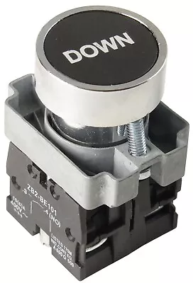 Push Button Fits XB2-BA25 Black DOWN Momentary Switch 1NO 1NC YC-XB2BA25-DOWN • $12.99