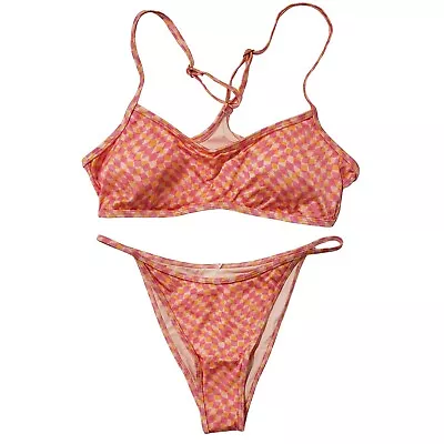 L*SPACE Bikini Set Pamela Swimsuit Top/Tommy Bottom Bitsy Women Medium Heat 🧡 • $84.15