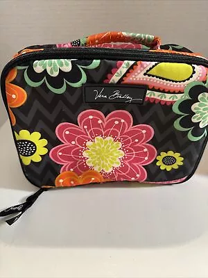 Vera Bradley Lunch Tote Makeup Travel Bag Floral Ziggy Zinnia Insulated • $10.99