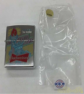 $122 • Buy Vintage Zippo 1996  American Classic Budweiser  Limited Edition Oil Lighter