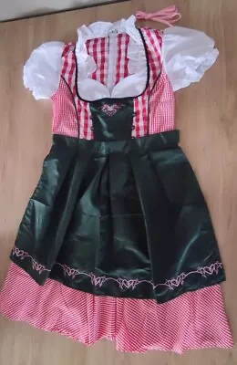 £18.99 • Buy Womens German Beer Festival Costume Traditional Oktoberfest Fancy Dress Size M-L