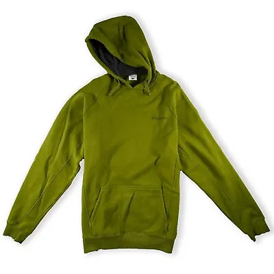 Columbia Hoodie Mens Large Fleece Jacket Green Fleece Jacket Front Pocket • $25