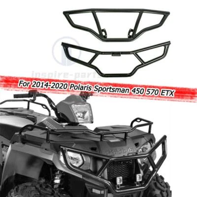 $118.99 • Buy Brush Guard Bumper Set Front & Rear For 2014-2022 Polaris Sportsman 450 570 ETX