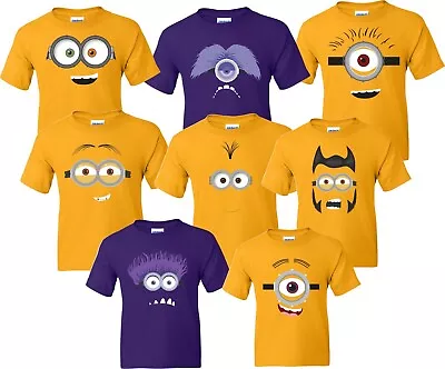   Characters Faces Birthday Halloween Christmas Family T-Shirts • $13.99