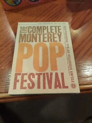 The Complete Monterey Pop Festival (DVD 2002 3-Disc Set Criterion Collection • $45