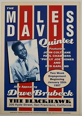 Miles Davis 13  X 19  Re-Print Music Concert Poster • $19.95