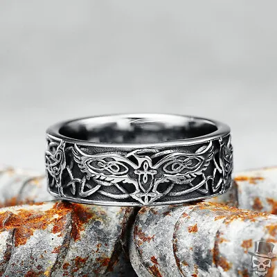 $22.95 • Buy Sculpt Rings™ Phoenix Totem Auspicious Punk Ring In Stainless Steel US-Size 7-13