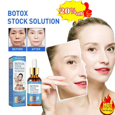 £4.99 • Buy Botox Wrinkle Remover Instant Anti-Aging Face Serum Retinol Skin Tightening