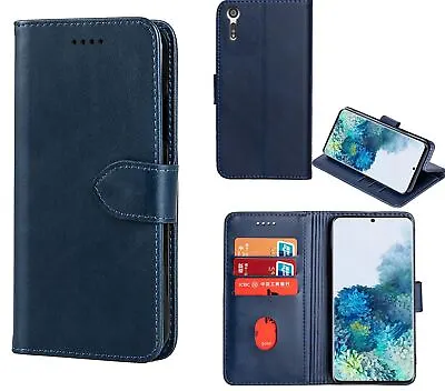 $8.90 • Buy Sony Xperia Xz Wallet Case Cowhide Finish Pu Leather Card