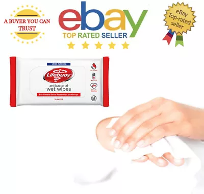 £1.95 • Buy Lifebuoy Anti-Bacterial Handy Wet Wipes Packet Travel Size 0% Alcohol With Vit E
