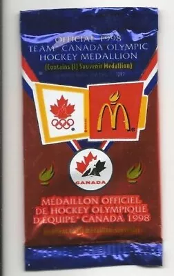 1997-98 McDonalds Team Canada Olympic Coin Unopened Pack Factory Sealed • $7.26