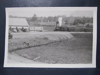 Edaville Railroad Depot Locomotive Real Photo Postcard Massachusetts 1955 Rppc • $2.99