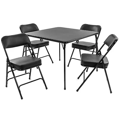 XL Series Folding Card Table And Chair Set (5pc) - Ultra-Padded Chairs • $389.95