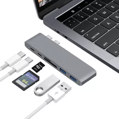 Type-C USB 3 Adapter Hub For Macbook Pro - 6 In 1  - New (2 Available) • $14.99