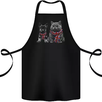 Cat & Dog Union Jack Scarf German Shepherd Cotton Apron 100% Organic • £12.99