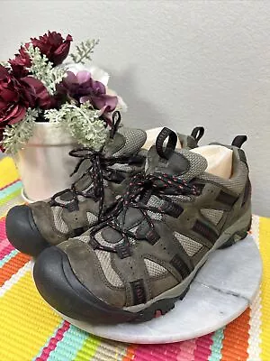 KEEN Soft Toe Gray Lace Up Hike Waterproof Comfort Shoes Men's EU 45 US 11.5 M • $39