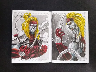 OMEGA RED 2017 Upper Deck Marvel PREMIER Booklet Sketch 1/1 By IQ Ian Quirante • $200