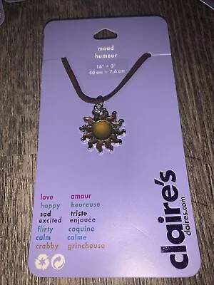 Claire’s Rainbow Sun Mood Color Changing Stretch Necklace Jewelry • $14.99