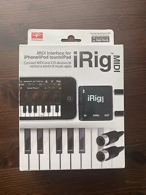 IK Multimedia IRig  MIDI Interface For IPhone/iPod Touch/iPad  • $30