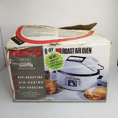 Vintage NESCO 6 Qt Non-Stick Portable Roaster Air Oven Electric Convection NOB • $47.49