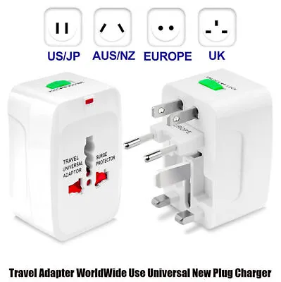 Travel Adapter Worldwide Use Universal New Plug Charger All In One Converter UK • £5.69