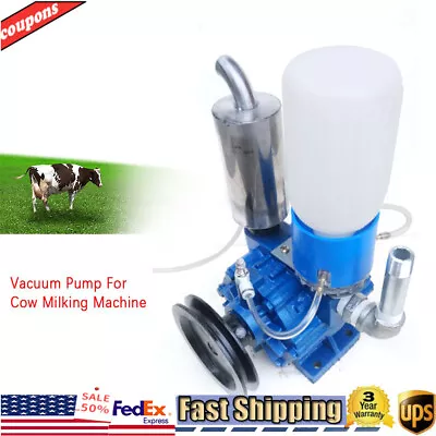 Vacuum Pump Cow Milking Machine For Cow Goat Milker Bucket Tank Barrel 250 L/min • $118.75