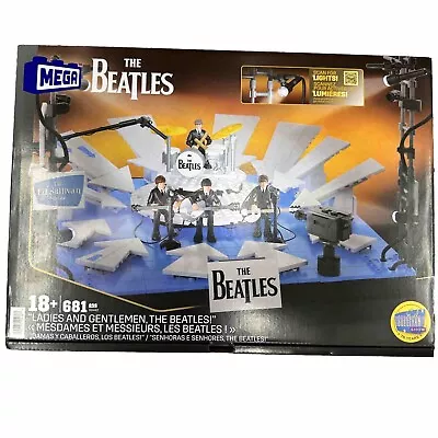 BEATLES! NEW SEALED Mega Blocks Ladies & Gentlemen The Beatles! Ed Sullivan Set • $90