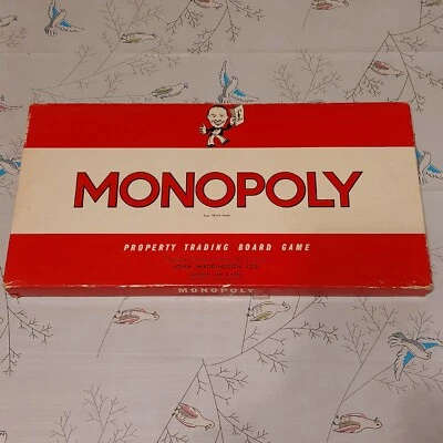 MONOPOLY Waddingtons 1970s Board Game Classic Uk Red Box INCOMPLETE SEE DETAILS • £10.99
