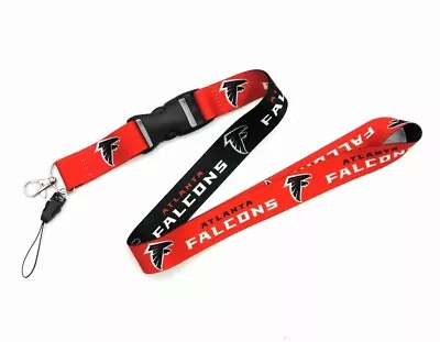 Atlanta Falcons NFL Lanyard - 22  W/ Quick Release & Breakaway Clasp • $7.99