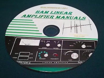 Ham Linear Amplifier Owner Manuals On Cd • $9.95