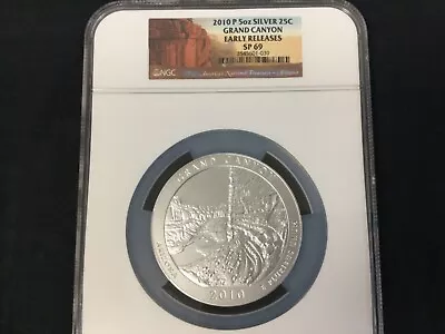 2010-P 25C ATB Grand Canyon NP5 Oz .999 *SILVER*  - NGC SP 69!!! Early Release! • $189.99