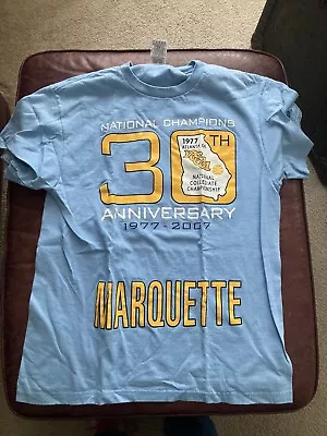 Marquette University Men's Basketball NCAA Champs 30th Anniversary T-shirt Mediu • $6.90