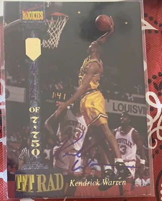 Kendrick Warren VCU Basketball Signature Rookies Autograph Card  Auto 1994 NCAA • $5.99