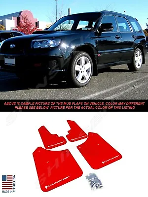 Rally Armor UR Red Mud Flaps W/ White Logo For 2003-2008 Subaru Forester • $159.50