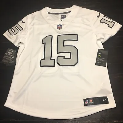 Nike Womens Michael Crabtree NFL Jersey Size Medium 818987-105 White Stitched • $43.20