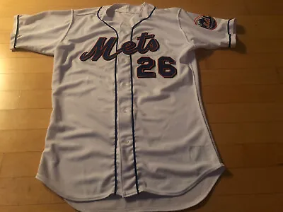 100% Authentic Rawlings 1999 New York Mets Game Worn Used Home Jersey #26 • $299.99