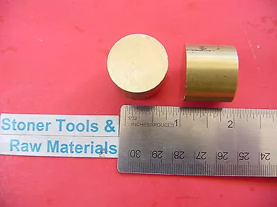 2 Pieces 3/4  BRASS C360 ROUND ROD 1  Long H02 Solid New Lathe Bar Stock • $11.89