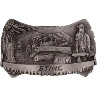 Stihl Chainsaw Logging Logger Arborist Forestry Saw 1980s Vintage Belt Buckle • $210.99