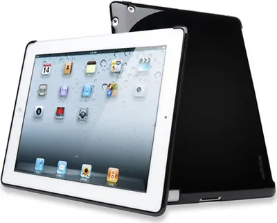 Ipad 2 3 4 Black Back Silicone Case Cover Compatible With Smart Case- Kensington • £1.99