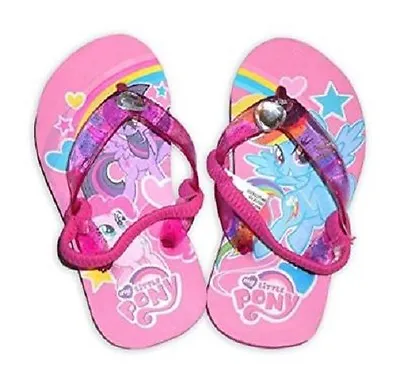 My Little Pony Toddler Girl's Pink Beach Flip Flops Sandals Size 5-6 NWT • $8.39