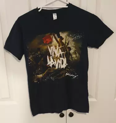 COLDPLAY VIVA LA VIDA TOUR 2009 Band Concert T-Shirt Colour Is Black Size Small. • $28.99