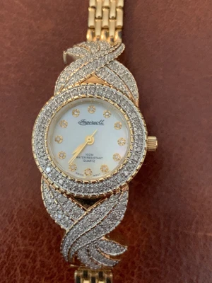 £549 • Buy INGERSOLL DIAMOND  WOMEN WATCH IG0436DVNo 00120 18 CARAT GOLD PLATED NEW