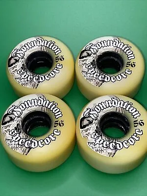 Rare Vintage Foundation Skateboard Wheels Size 56mm  Speed Core Tum Yeto • $31