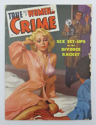 £68.51 • Buy VINTAGE True Cases Of Women In Crime September 1949 Pulp True Crime Magazine GGA
