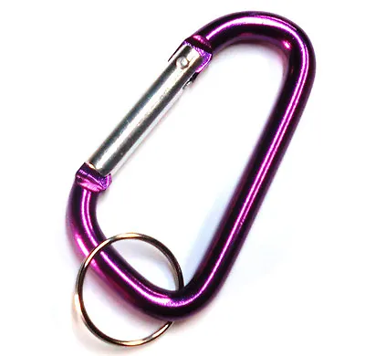 12pc 3  Aluminum Carabiner D-Ring Keychain Locking Spring Belt Clip Snap Hook PP • $10.99