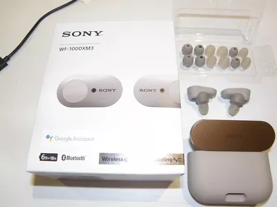 Sony WF-1000XM3 Wireless In-Ear Headphones - Silver Worn Twice!!! • $180